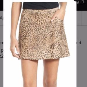 Joie Rodgers Leopard Skirt- NWT size 2